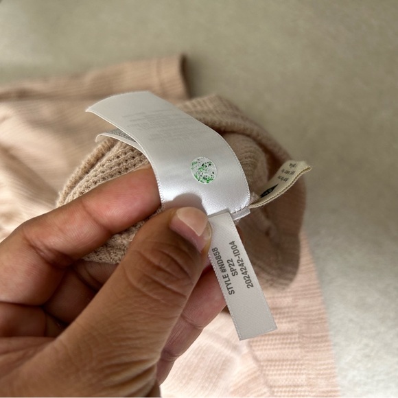 Madewell Pointelle Tie Neck Tunic Top Pink Size S - Picture 5 of 8